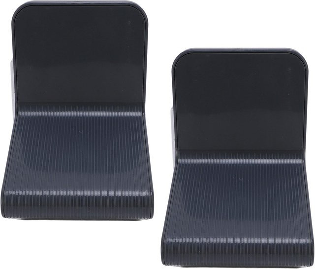 ZuiyouBeauty 2er Set Duschfußstütze in Schwarz, Wandmontierte Dreieckige Duschfußpedale ohne Bohren, Rutschfestes Duschfußpedal zum Rasieren der Beine - Bild 1