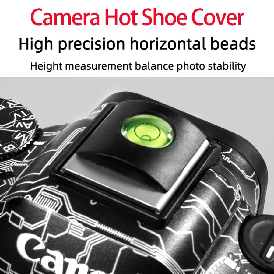 SONOVEL Universal Wasserwaage Kamera Blitzschuh Schutzhülle in Schwarz für Canon Nikon Olympus und Pentax DSLR SLR Kameras - Bild 2