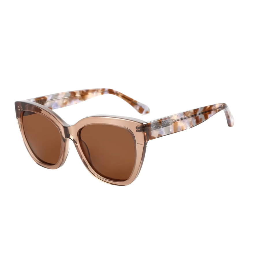 BLUEMOKY Sonnenbrille Cat Eye, Damen, Vollrand, braun, Kunststoff - Bild 2