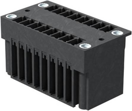 Weidmüller Stiftgehäuse-Platine BC/SC in Schwarz, 18 Polzahl, Rastermaß: 3.81 mm, 50 Stück - Bild 1