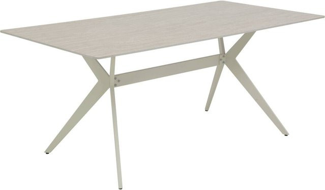 Esstisch Hela aus Sintered Stone in Marmoroptik Weiß, rechteckig, B/T/H: 180 x 76 x 90 cm - Bild 1