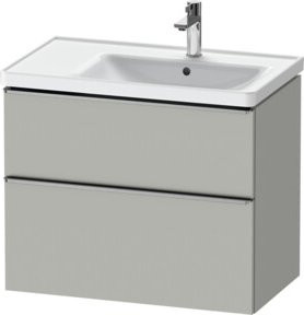 Duravit Waschtischunterschrank D-Neo grau matt, Wandhängend, B/T/H: 78,4 x 45,2 x 62,5 cm - Bild 1