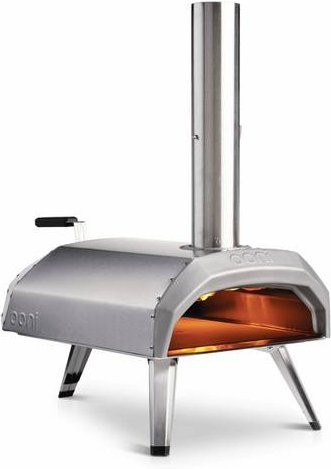 Ooni Karu 12 Pizzaofen aus Edelstahl in Silber mit Pizzastein, holz- oder holzkohlebefeuert - Bild 1