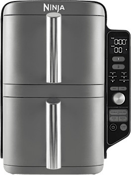 Ninja Double Stack XL 2-Ebenen Heißluftfritteuse mit Dual Zone, 9,5 l, Grau/Schwarz - Bild 1