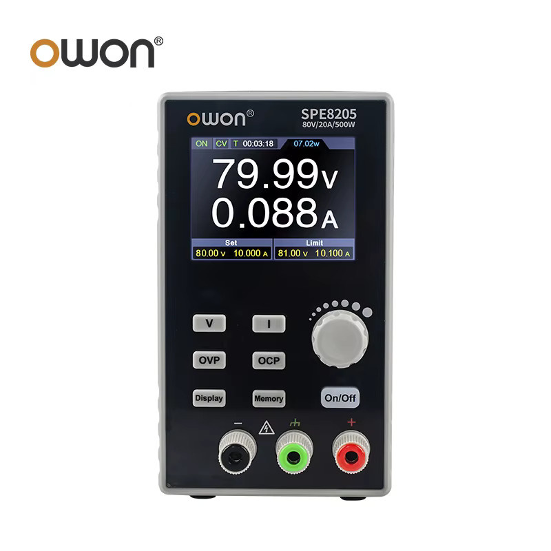OWON SPE8205 SPE8105 Programmierbares Gleichstromnetzteil mit Wellenformbearbeitung, 500 W, 80 V, 10/20 A, tragbares Labornetzteil - Bild 3