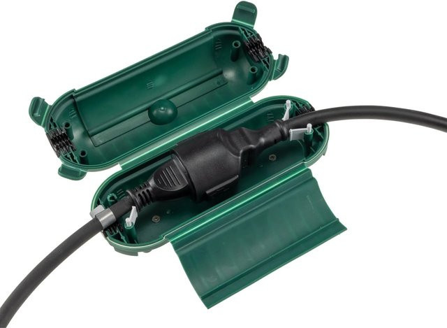 ChiliTec Kabelschutzbox für Außen mit Wandhalterung IP44 Grün - Bild 1