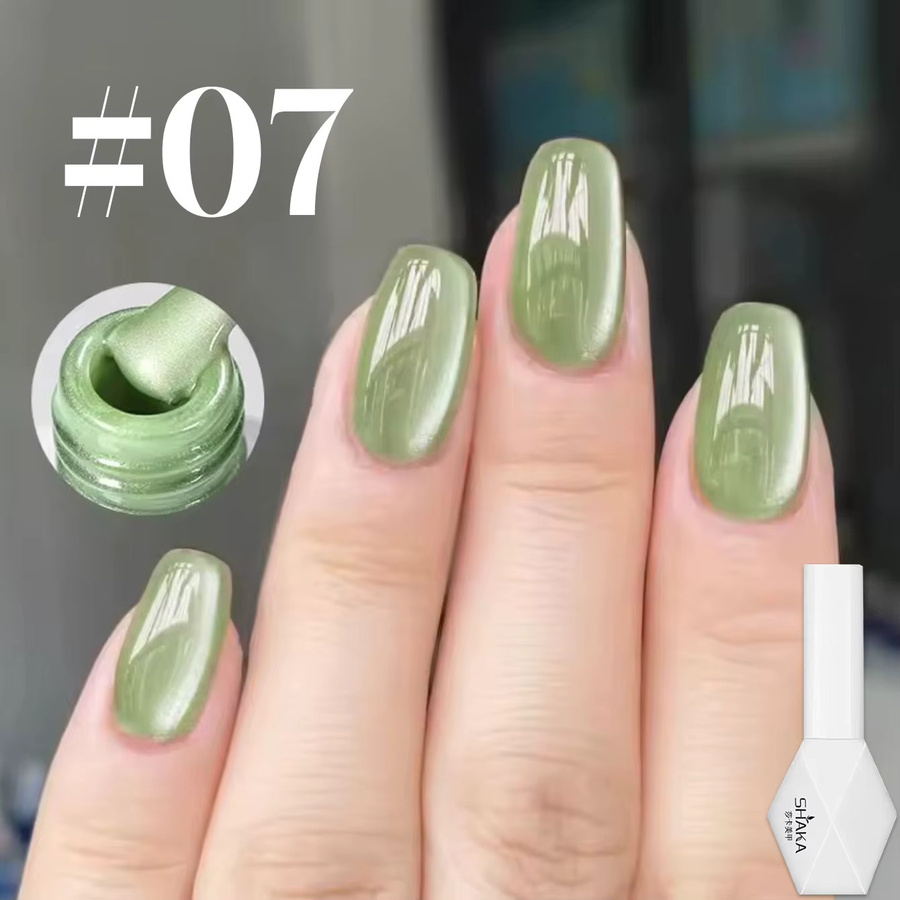 SHAKA Nagellack Gel, Weiß, Schimmernd - Bild 1