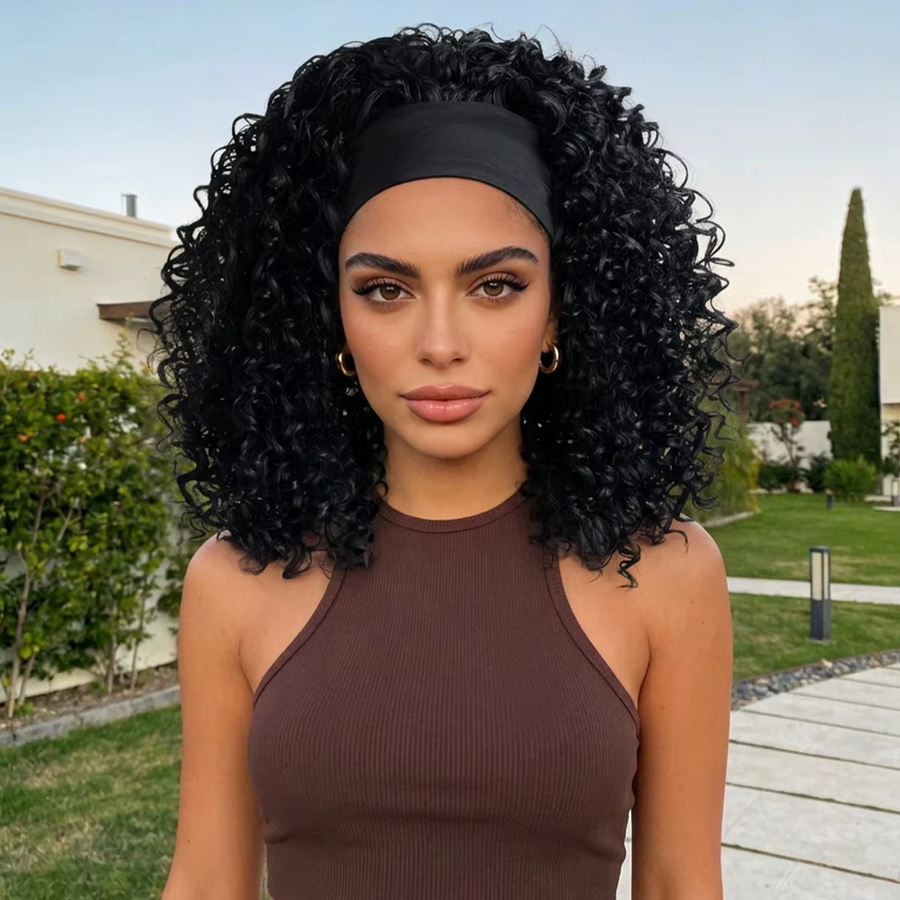MAISI Perücke, Afro-Kinky-Locken, Damen, 16 Zoll, synthetisch - Bild 4