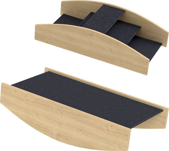 PawHut 2-in-1 Hundewippe aus Fichtenholz für Agility und Balance, B/H/L: 39,5 x 20 x 80 cm, Naturholz - Bild 1