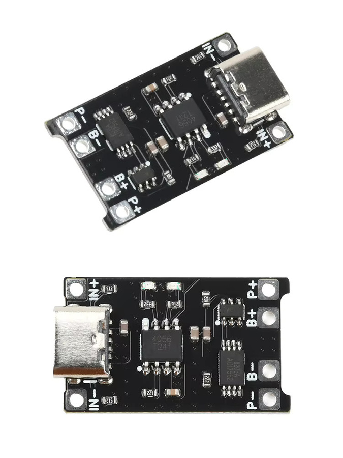 Aideepen TP4056 Lithium-Batterie-Lademodul mit Schutzfunktion für 18650 Akkus, Schwarz - Bild 3