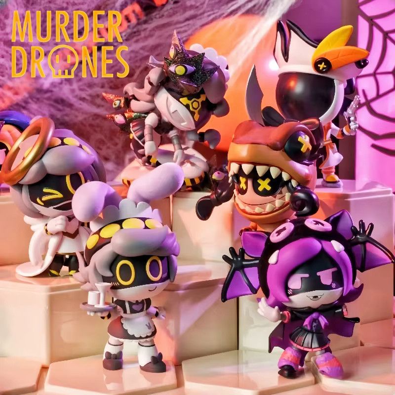 Murder Drones Midnight Mischief Serie Glitch Anime Blind Box Mystery Figur mit Cyn, Uzi, N oder V - Bild 2