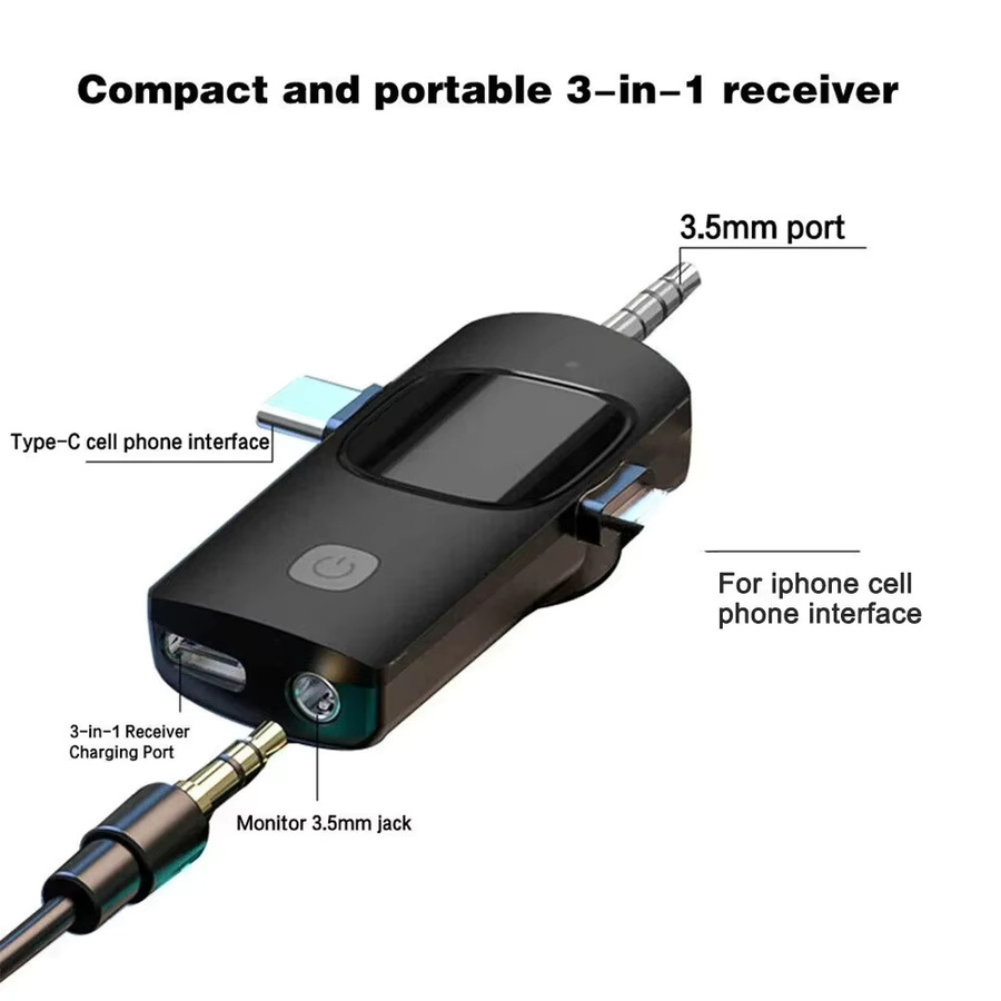 Basix Mini-Funkmikrofon Schwarz – Kabelloses Lavalier-Mikrofon mit Geräuschunterdrückung für iPhone und Android zur Nutzung bei Interviews und Vlogs - Bild 5