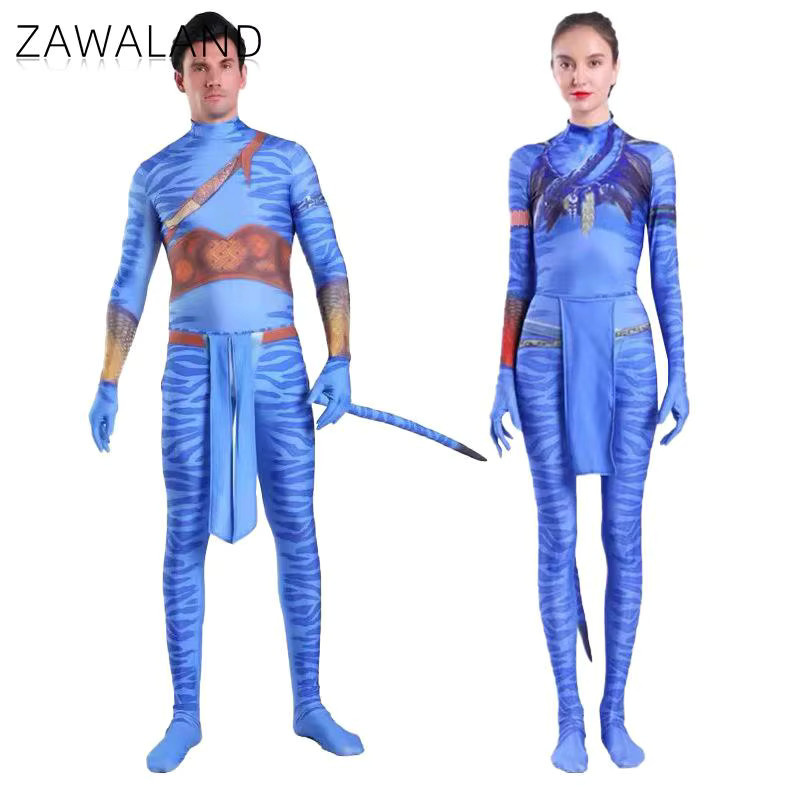 Zawaland Avatar 2-Wege-Kostüm, Familien-Cosplay-Body, Fantasy - Bild 1