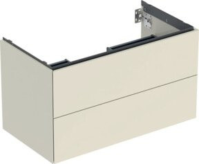 Geberit Waschtischunterschrank One in Sand-Grau mit 2 Schubladen, B/T/H: 88,8 x 50,4 x 47 cm - Bild 1