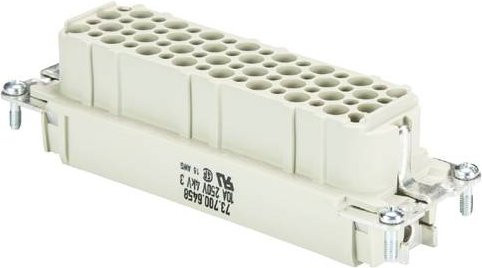 Wieland Electric Buchseneinsatz 73.700.6458.0 in Weiß mit 64 Polen, 10 Stück - Bild 1