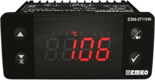 Emko ESM-3711-HN.5.13.0.1/00.00/1.0.0.0 2-Punkt-Temperaturregler Schwarz, B/T/H: 76 x 65 x 35 mm - Bild 1