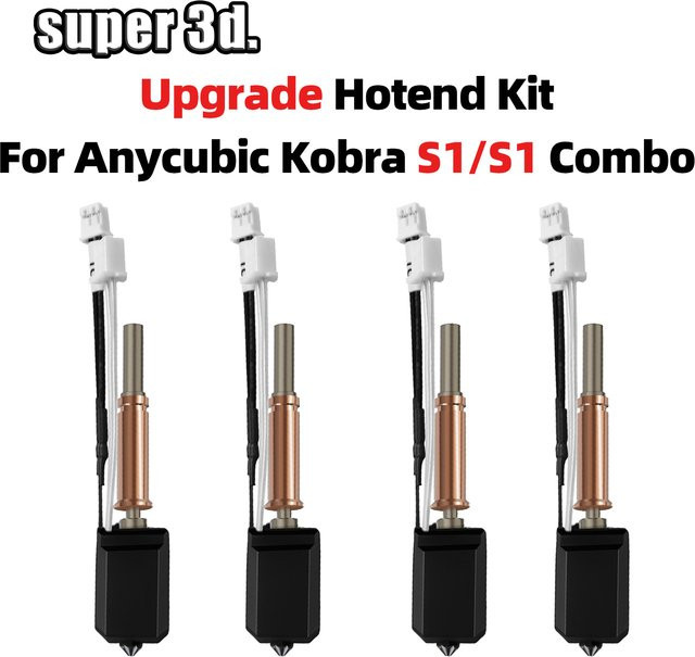 Anycubic Kobra S1 Hotend Keramik-Upgrade für Kobra S1 Combo Print Heat S1C 3D-Drucker mit 320 °C und schnellem Heizen - Bild 1