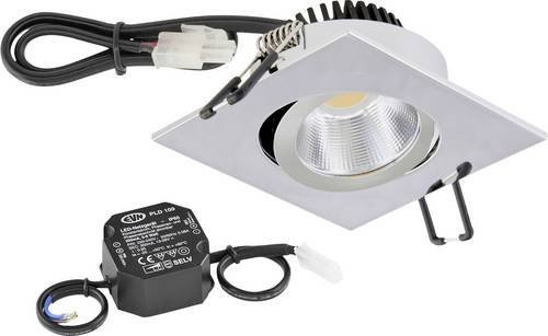 EVN PC24N61140 LED-Einbauleuchte in Chrom, quadratisch, 6W - Bild 1