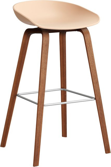 HAY About A Stool AAS 32 Hocker in Orange mit Polypropylen und Holzgestell - Bild 1