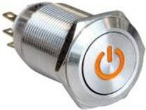 Bulgin MPI005PTELSAM12 Schalter in Silber - Bild 1