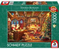 Schmidt Spiele Thomas Kinkade Studios Santa prüft die Wunschliste, Puzzle - Bild 1