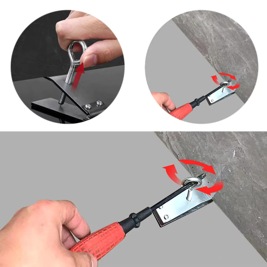 FNICEL Fliesen-Locator und Nivelliergerät mit verstellbarer Höhe von 10 bis 55 mm für Wand, Keramik und Ziegel mit feinem Gewinde - Bild 3