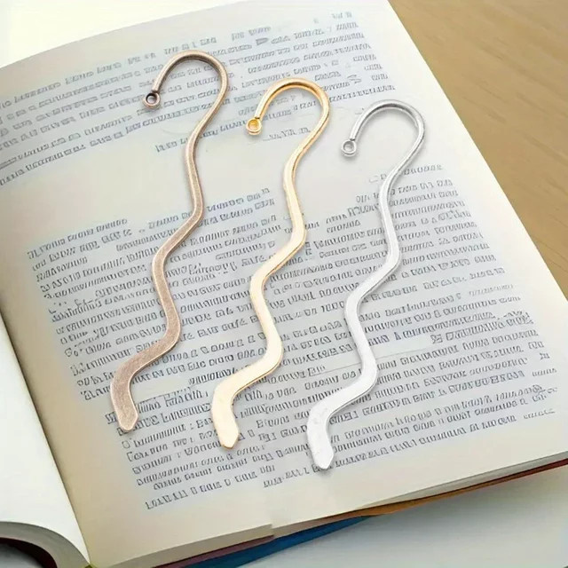10 Stück Retro Lesezeichen aus Metall in Gold für DIY Dekoration und Schreibwaren - Bild 1