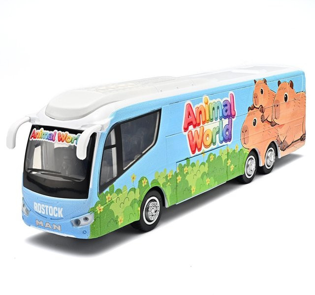 Linyi toy car Bus-Simulation Auto Legierungsmodell, mit Licht und Sound, ab 14 Jahre - Bild 1