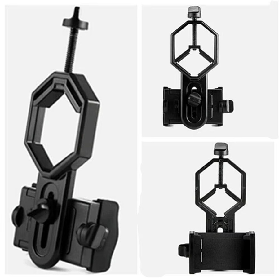 Adapter Halterung für Telefon und Kamera zur Nutzung mit Teleskop und Fernglas in Schwarz - Bild 2