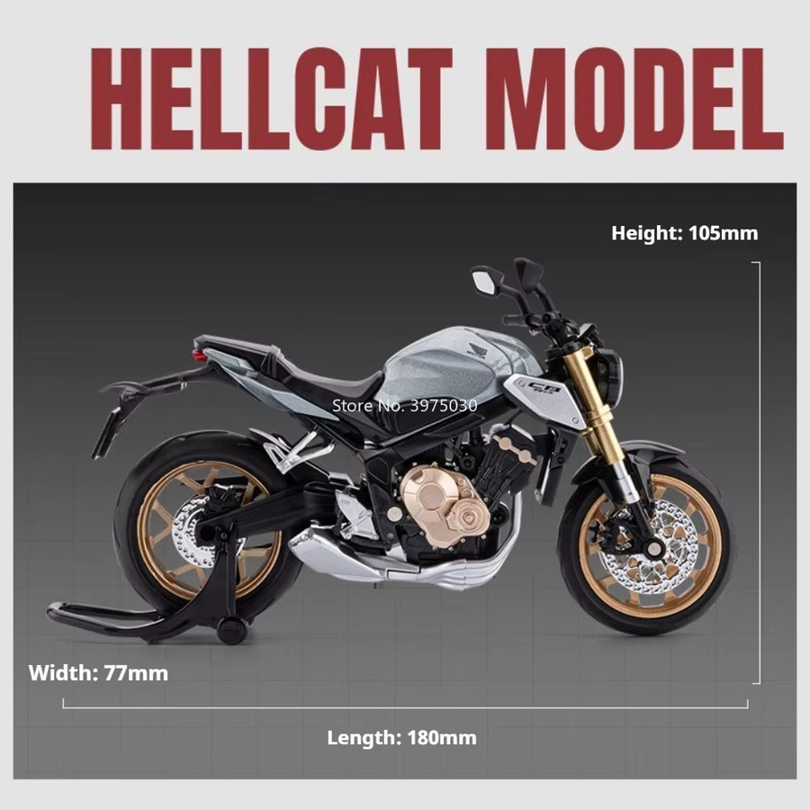 MAKEDA Honda CB650 Suzuki Hayabusa Motorräder, Miniaturmodelle, 1:12, mit Licht und Musik - Bild 5