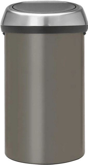 Brabantia Touch Bin Abfallbehälter 60 Liter Silber Platinum - Bild 1