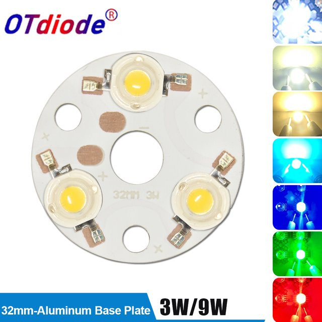 LED PCB Aluminium Platte für DIY Lampen, Kaltweiß, Durchmesser: 32 mm - Bild 1