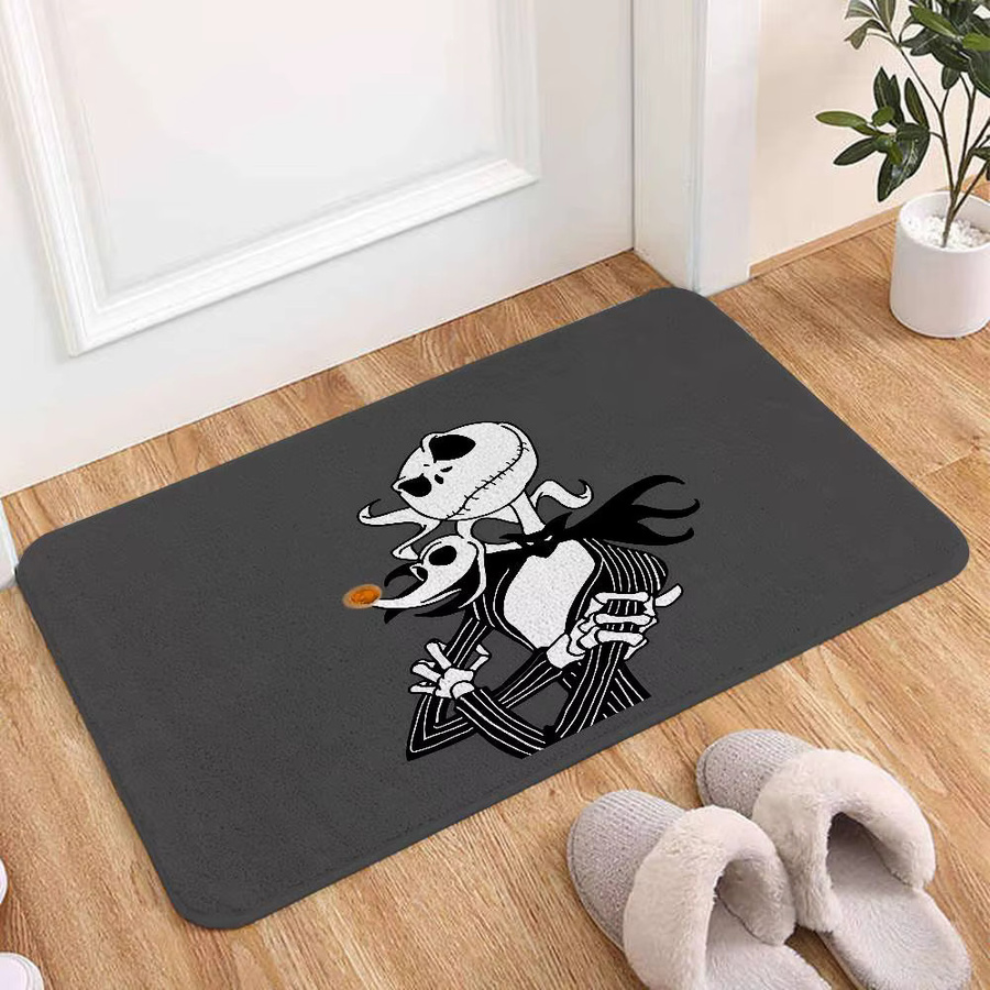 Rutschfeste Skellington Fußmatte von 52TOYS für Wohnzimmer und Eingangsbereich, Rechteckig, B/T: 60 x 40 cm - Bild 3