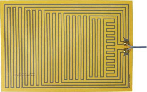 Thermo TECH Heizfolie selbstklebend aus Polyester, 12 V/DC und 12 V/AC, 15W, Schutzart IPX4, Farbe: Gelb, L x B: 330 x 230 mm - Bild 1