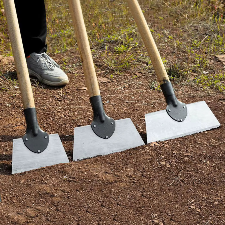APWIKOGER Multifunktions Gartenschaufel aus Manganstahl in Silber für Gartenarbeit und Unkrautbekämpfung - Bild 3