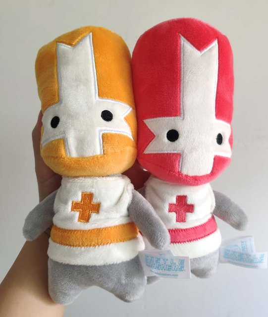 Yiran toy Castle Crashers Roter Oranger Ritter, Plüschtier, 20cm, ab 14 Jahre - Bild 1