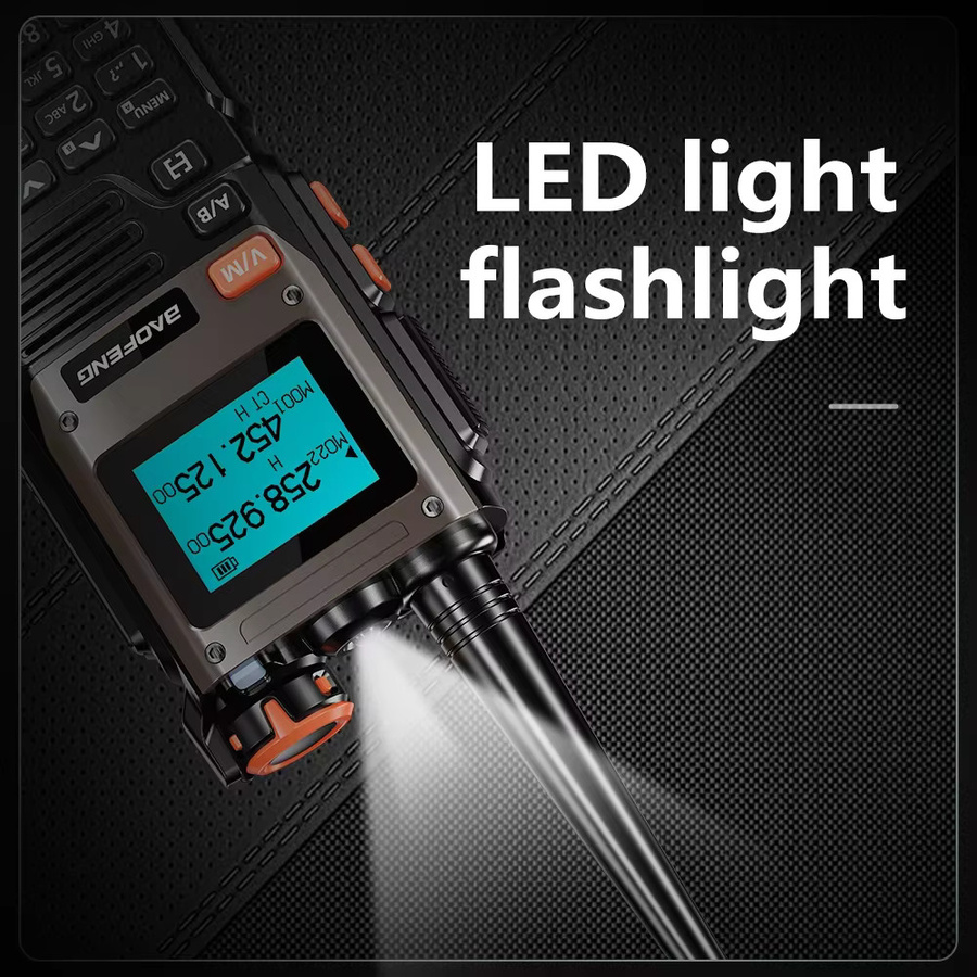 Baofeng UV-K61 Walkie-Talkie in Schwarz mit Ein-Klick-Frequenzkopie, Multiband-Empfang und FM-Radio - Bild 2