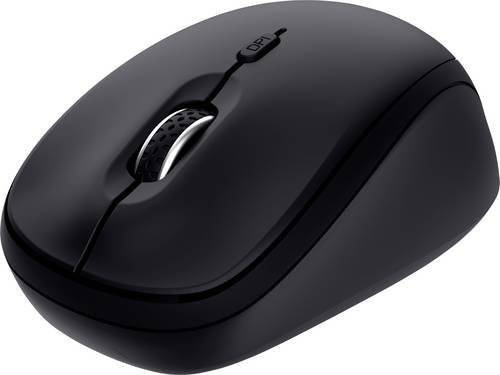 Trust YVI+ Multi-Device Wireless Maus, Bluetooth und USB, Schwarz - Bild 1