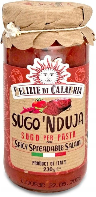 Delizie di Calabria 'Nduja Pastasauce mit scharfer Salami 230 g - Bild 1