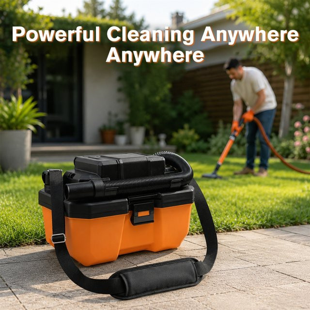 DeWalt Multifunktionaler kabelloser Bürstenloser Nass-Trocken-Staubsauger und Gebläse in Gold-Orange für 18V DCB Lithium-Batterien - Bild 1