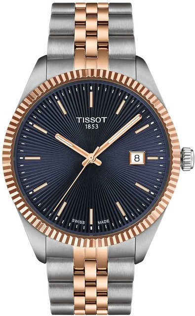 Tissot Armbanduhr, Quarz, Edelstahl, Blau, 40 mm, Herren - Bild 1