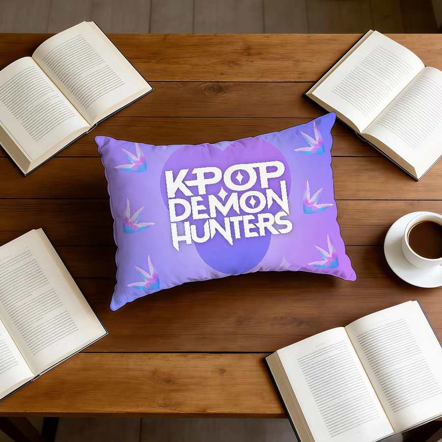 Hasbro K-KPop D-Demon H-Hunters-ES Rechteckiger Kissenbezug mit Grafikdesign - Bild 2