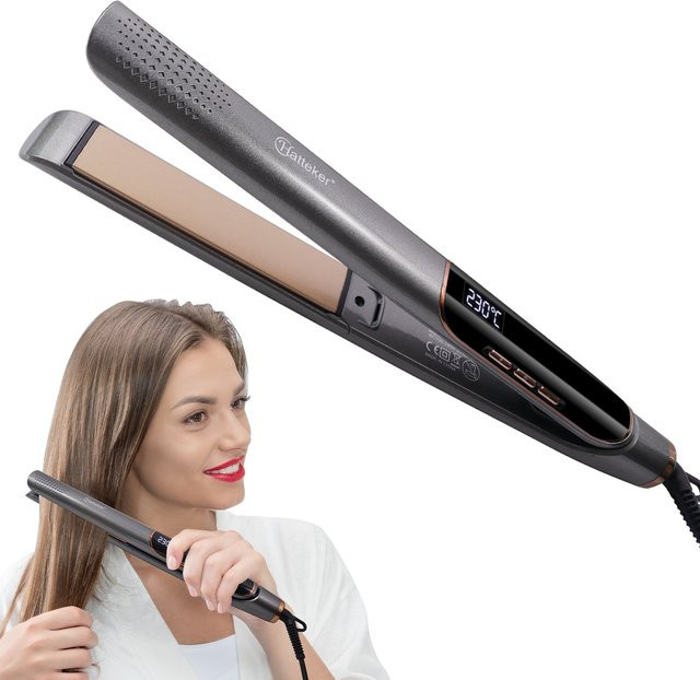 Hatteker Haarglätter für Damen, LCD-Display, Negativ-Ionen-Infrarot - Bild 1