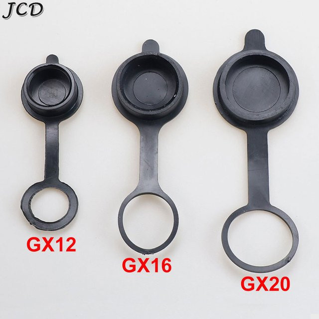 JCD Luftfahrt Rundstecker Staubkappen für GX12 GX16 GX20 in Schwarz - Bild 1