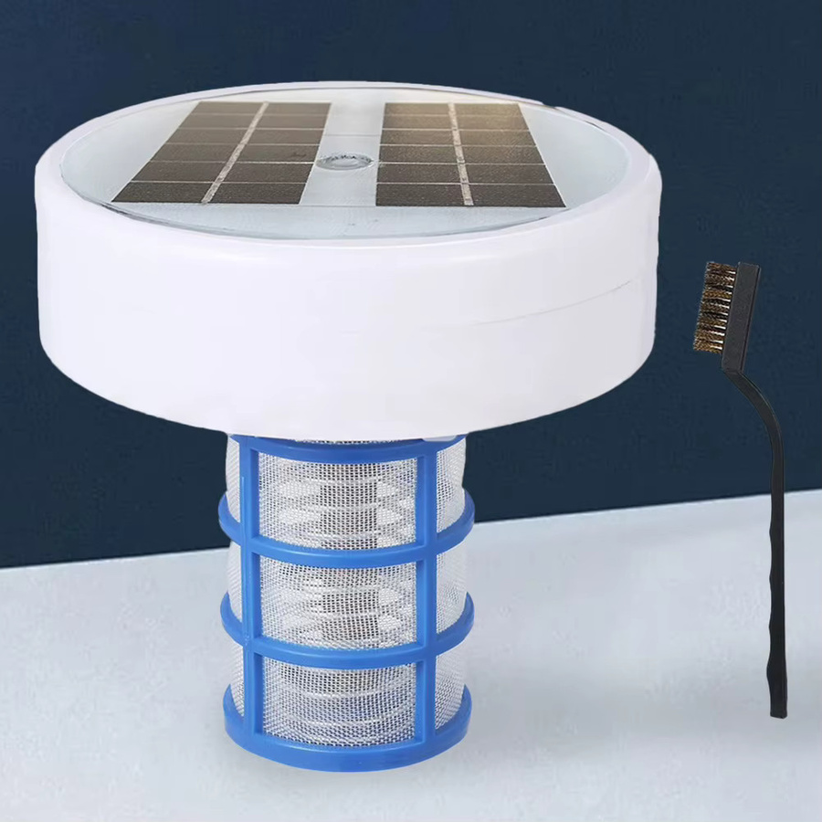 APWIKOGER Solar Kupfer Pool Ionisator Floater zur Poolreinigung mit Auto Switch für bis zu 35000 Gallonen - Bild 1