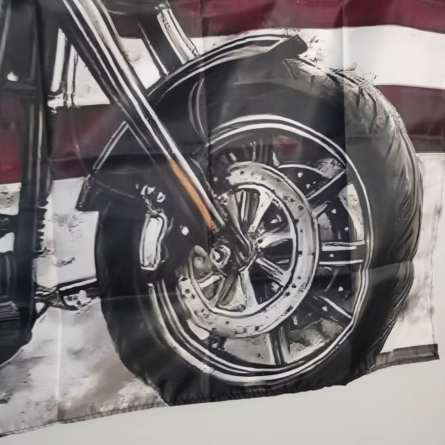 Amerikanische Flagge USA mit Sternen und Streifen aus Polyester, B/H: 90 x 60 cm - Bild 2