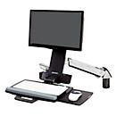 Ergotron StyleView Sit-Stand Combo Arm Monitor-Wandhalterung mit Tastaturablage, höhenverstellbar, für Bildschirme bis 61 cm, VESA 100 x 100 mm, Silber/Schwarz - Bild 3
