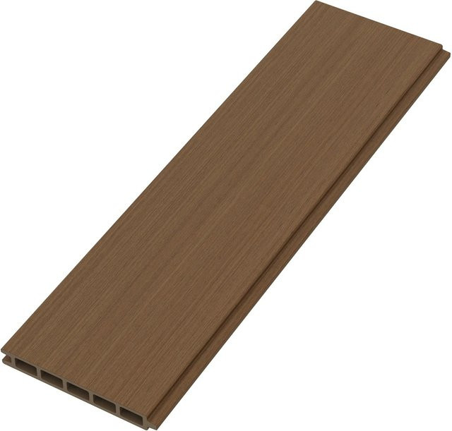 T&J WPC-Steckzaunbrett Max Coextrudiert Teak, B: 14 cm, H: 179 cm, T: 2 cm - Bild 1