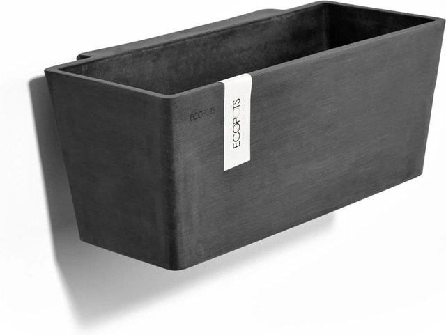 Ecopots Pflanztopf Manhattan Wall M Dunkelgrau B: 35 cm, T: 17,4 cm, H: 15 cm - Bild 1