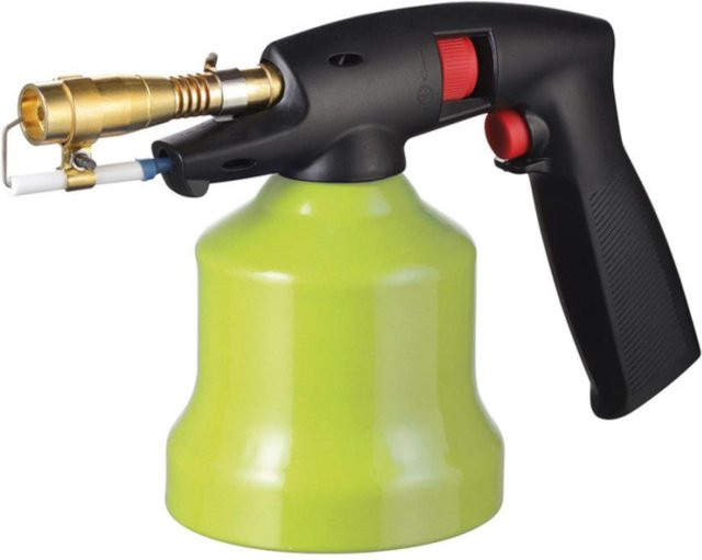 MEVA Typhoon Gas-Lötlampe mit Piezo-Zünder, 1,2 kW, Multicolor - Bild 1